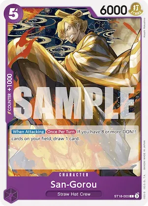 San-Gorou #st18-003 – Starter Deck 18: PURPLE Monkey.D.Luffy