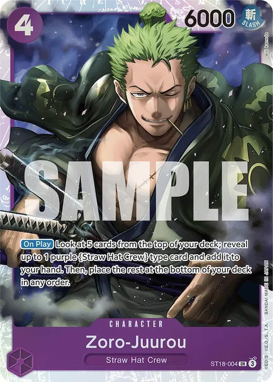 Zoro-Juurou (ST18-004) #st18-004 – Starter Deck 18: PURPLE Monkey.D.Luffy