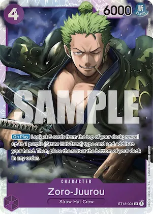 Zoro-Juurou (ST18-004) st18-004 – ST18 – Starter Deck 18: PURPLE Monkey.D.Luffy