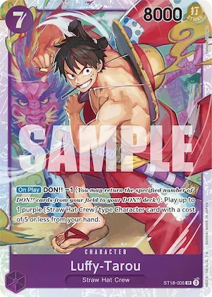 Luffy-Tarou #st18-005 – Starter Deck 18: PURPLE Monkey.D.Luffy