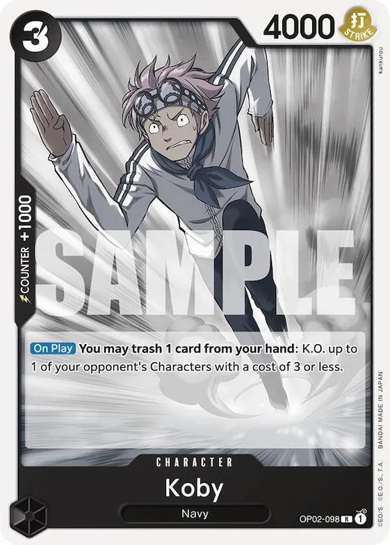 Koby #op2-098 – Starter Deck 19: BLACK Smoker
