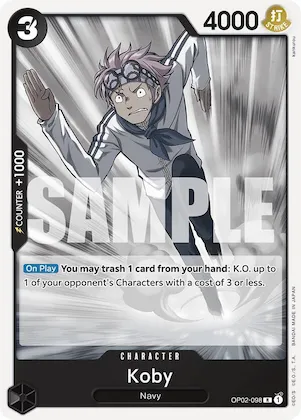 Koby #op2-098 – Starter Deck 19: BLACK Smoker