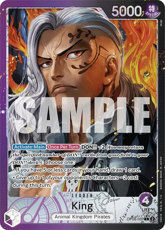 King (057) (Parallel) #op8-057 – Two Legends