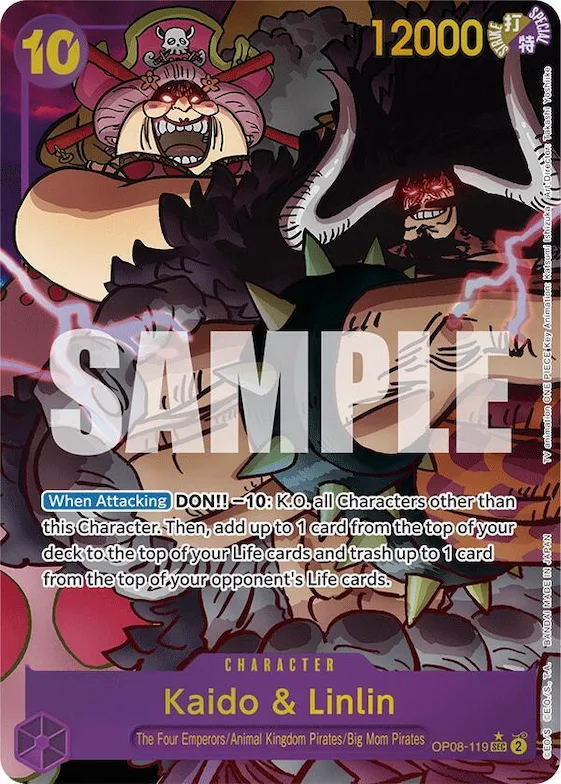Kaido & Linlin (Parallel) #op8-119 – Two Legends