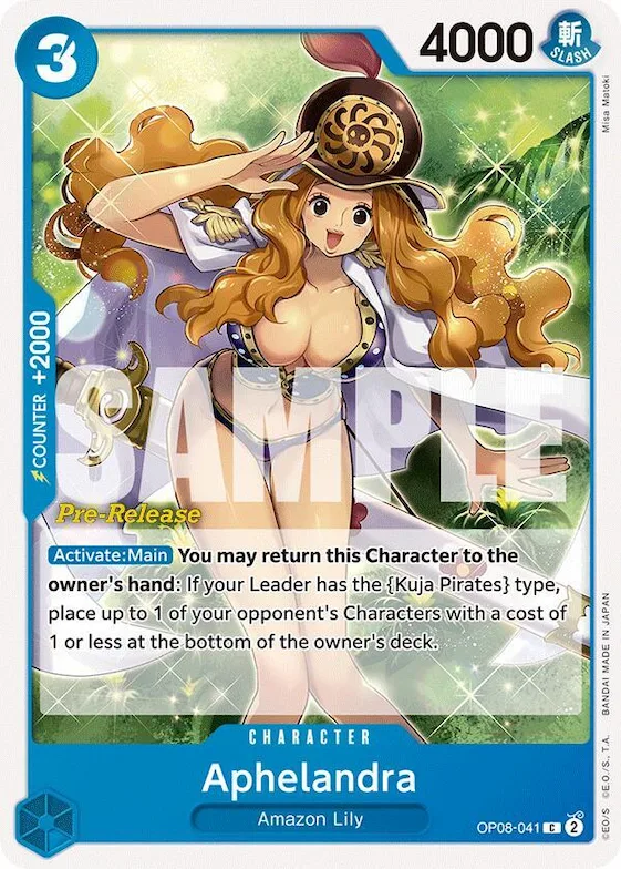 Aphelandra #op8-041 – Two Legends Pre-Release Cards