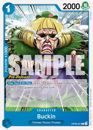 Buckin #op8-051 – Two Legends Pre-Release Cards
