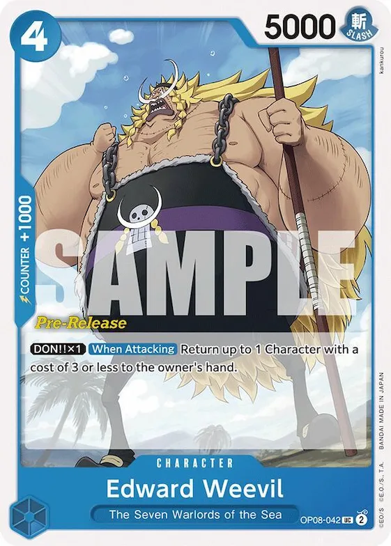 Edward Weevil #op8-042 – Two Legends Pre-Release Cards