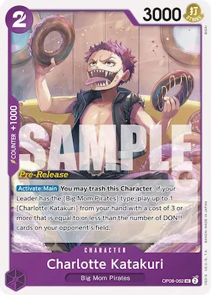 Charlotte Katakuri (062) op8-062 – OP08 – Two Legends Pre-Release Cards