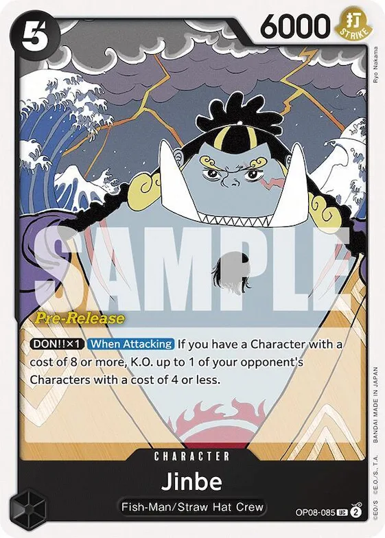 Jinbe #op8-085 – Two Legends Pre-Release Cards