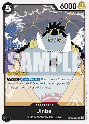Jinbe #op8-085 – Two Legends Pre-Release Cards