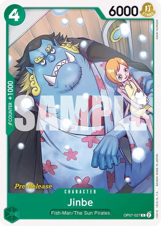 Jinbe (027) #op7-027 – 500 Years in the Future Pre-Release Cards