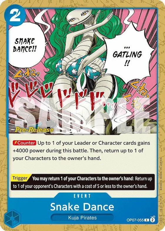 Snake Dance #op7-055 – 500 Years in the Future Pre-Release Cards