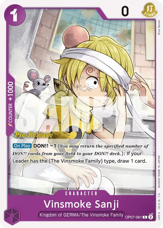 Vinsmoke Sanji #op7-061 – 500 Years in the Future Pre-Release Cards