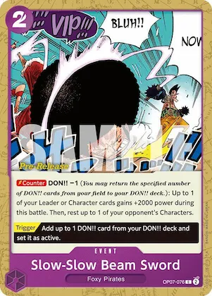 Ramollo Beam Sword op7-076 – OP07 – 500 Years in the Future Pre-Release Cards