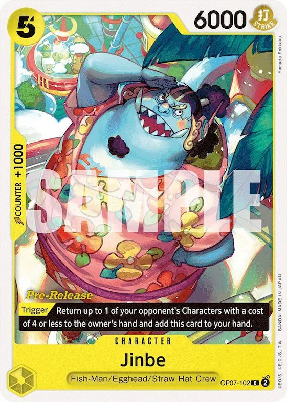 Jinbe (102) #op7-102 – 500 Years in the Future Pre-Release Cards