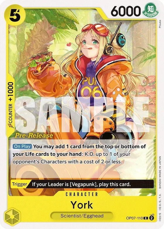 York #op7-110 – 500 Years in the Future Pre-Release Cards