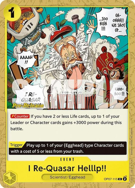 I Re-Quasar Helllp!! #op7-115 – 500 Years in the Future Pre-Release Cards