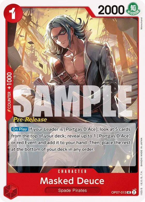 Masked Deuce #op7-013 – 500 Years in the Future Pre-Release Cards