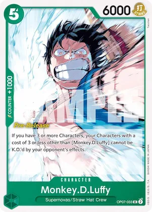 Monkey.D.Luffy (033) #op7-033 – 500 Years in the Future Pre-Release Cards