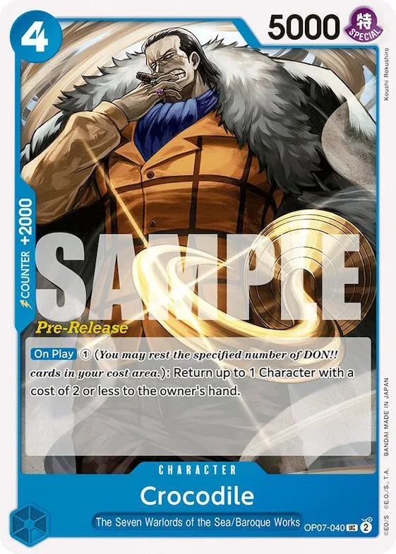 Crocodile #op7-040 – 500 Years in the Future Pre-Release Cards