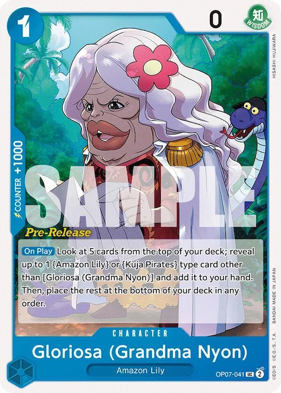 Gloriosa (Grandma Nyon) #op7-041 – 500 Years in the Future Pre-Release Cards