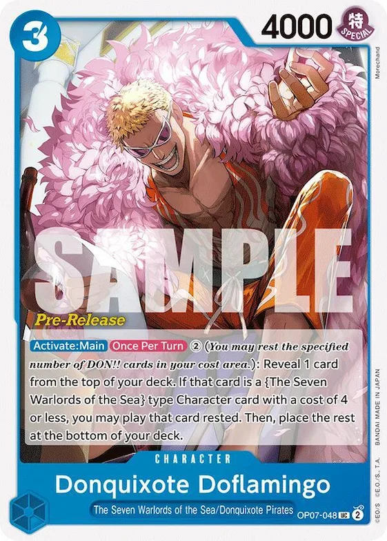 Donquixote Doflamingo #op7-048 – 500 Years in the Future Pre-Release Cards