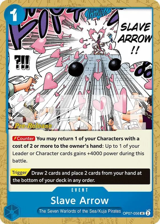 Slave Arrow op7-056 – OP07 – 500 Years in the Future Pre-Release Cards