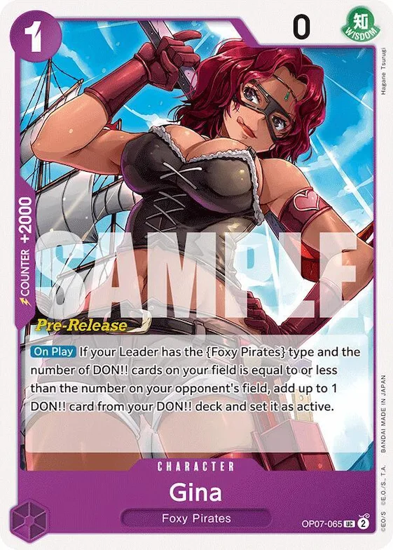 Gina #op7-065 – 500 Years in the Future Pre-Release Cards