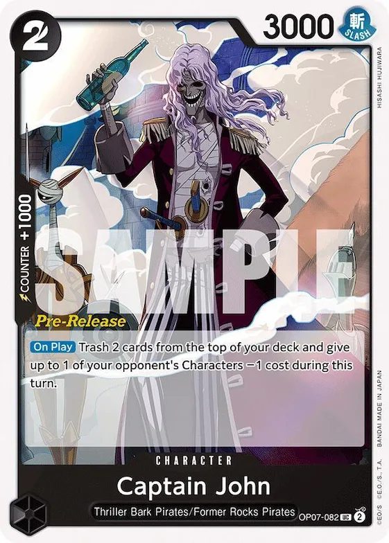 Captain John #op7-082 – 500 Years in the Future Pre-Release Cards
