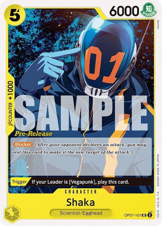 Shaka #op7-101 – 500 Years in the Future Pre-Release Cards