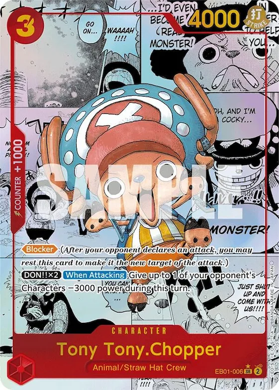 Tony Tony.Chopper (Alternate Art) (Manga) #eb1-006 – Extra Booster: Memorial Collection