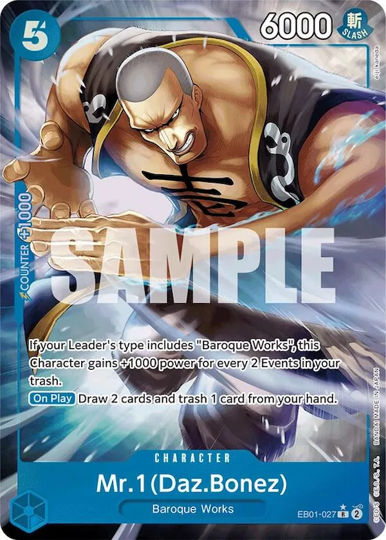 Mr. 1 (Daz.Bonez) (Alternate Art) #eb1-027 – Extra Booster: Memorial Collection