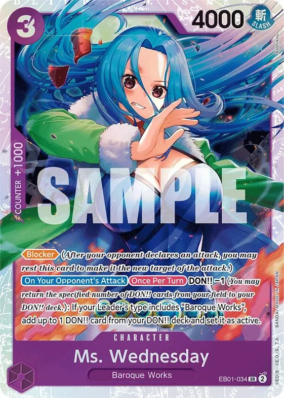 Ms. Wednesday #eb1-034 – Extra Booster: Memorial Collection