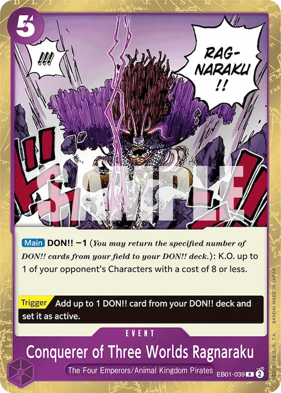 Conquerer of Three Worlds Ragnaraku #eb1-039 – Extra Booster: Memorial Collection