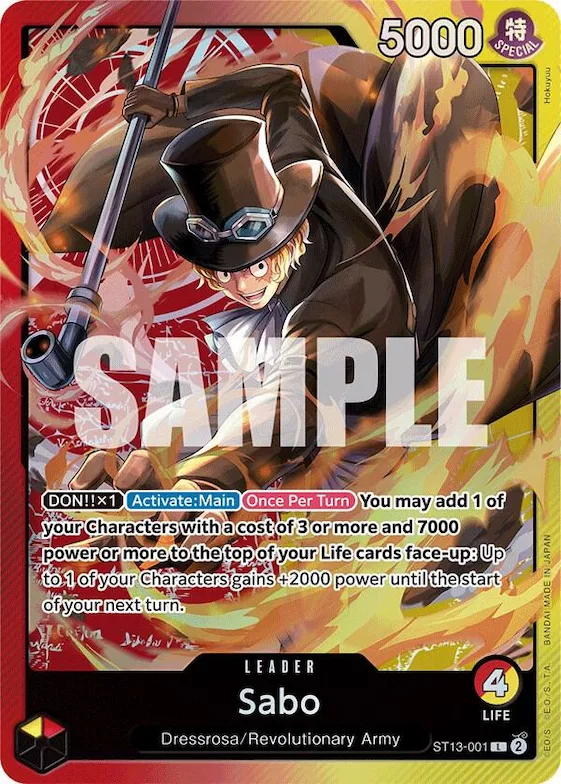 Sabo (001) #st13-001 – Ultra Deck: The Three Brothers