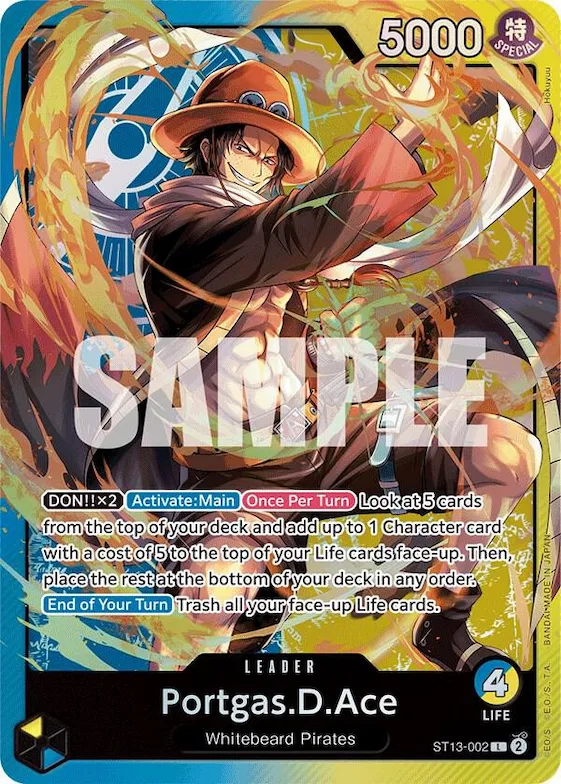 Portgas.D.Ace (002) #st13-002 – Ultra Deck: The Three Brothers