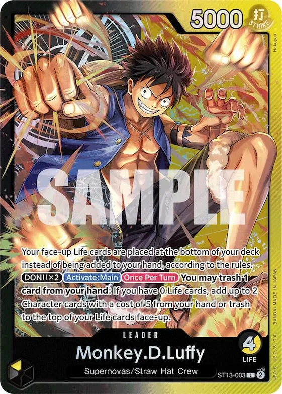 Monkey.D.Luffy (003) #st13-003 – Ultra Deck: The Three Brothers