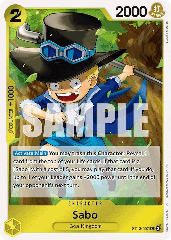Sabo (007) #st13-007 – Ultra Deck: The Three Brothers