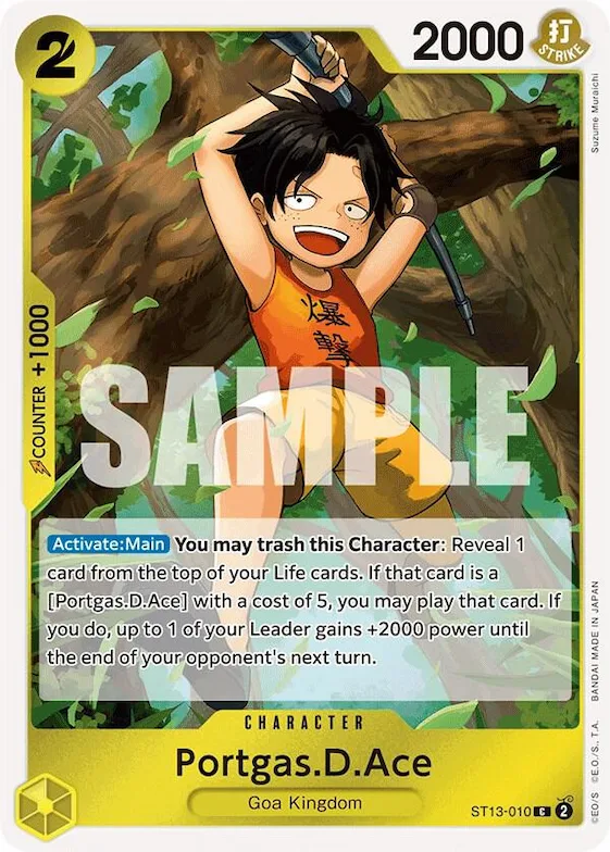 Portgas.D.Ace (010) #st13-010 – Ultra Deck: The Three Brothers