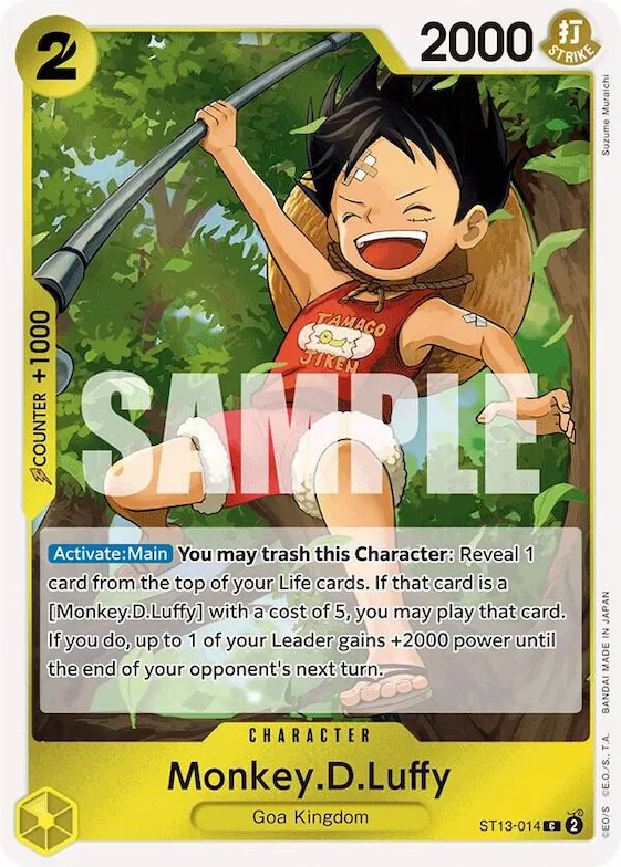 Monkey.D.Luffy (014) #st13-014 – Ultra Deck: The Three Brothers