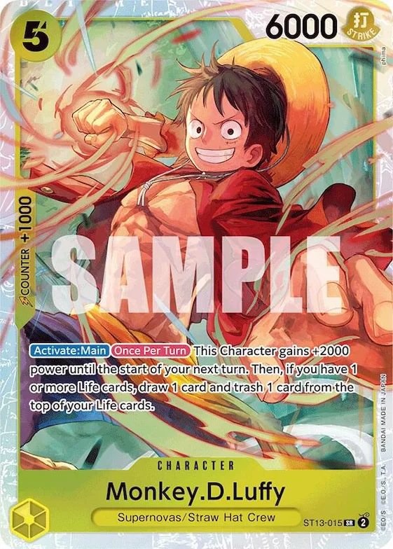 Monkey.D.Luffy (015) #st13-015 – Ultra Deck: The Three Brothers
