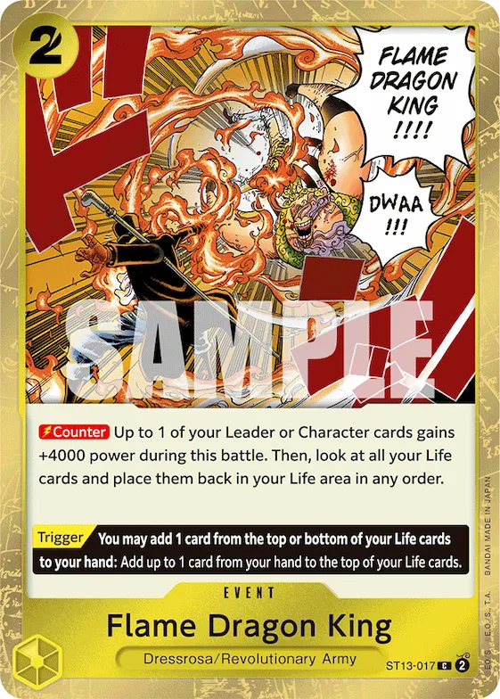 Flame Dragon King #st13-017 – Ultra Deck: The Three Brothers