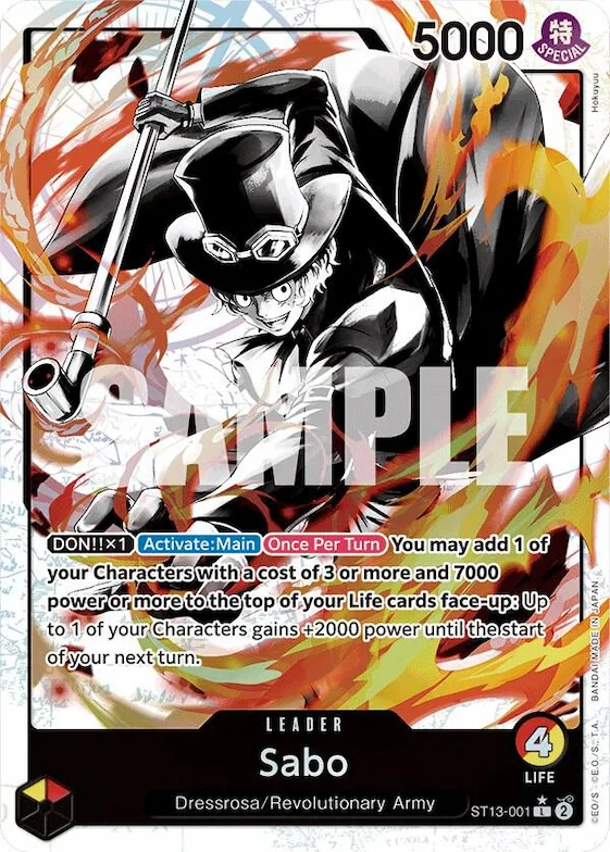 Sabo (001) (Parallel) #st13-001 – Ultra Deck: The Three Brothers