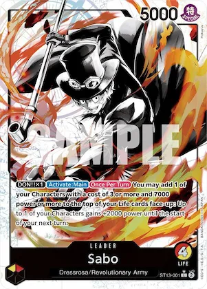 Sabo (001) (Parallel) #st13-001 – Ultra Deck: The Three Brothers