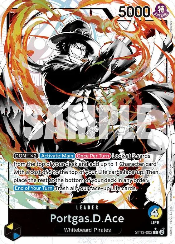 Portgas.D.Ace (002) (Parallel) #st13-002 – Ultra Deck: The Three Brothers