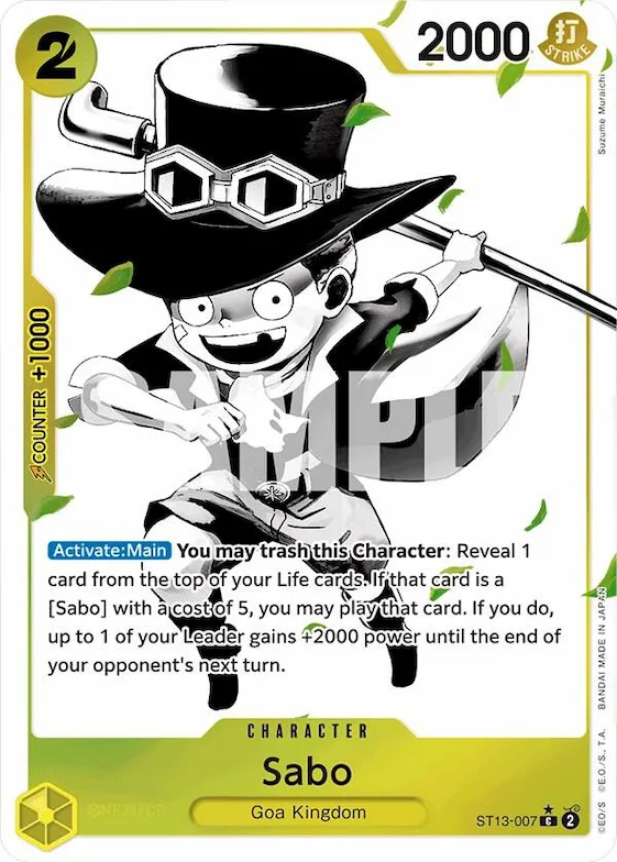 Sabo (007) (Parallel) #st13-007 – Ultra Deck: The Three Brothers