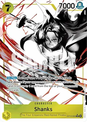 Shanks (Parallel) #st13-009 – Ultra Deck: The Three Brothers