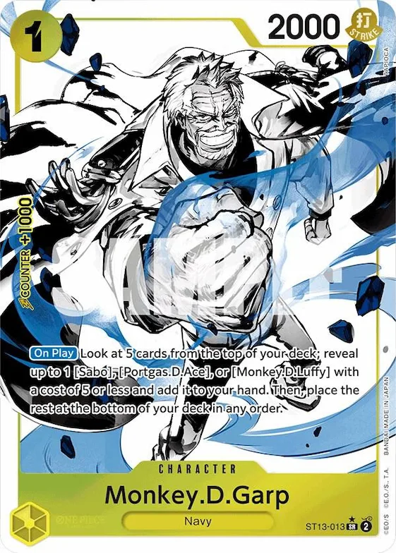 Monkey.D.Garp (Parallel) #st13-013 – Ultra Deck: The Three Brothers