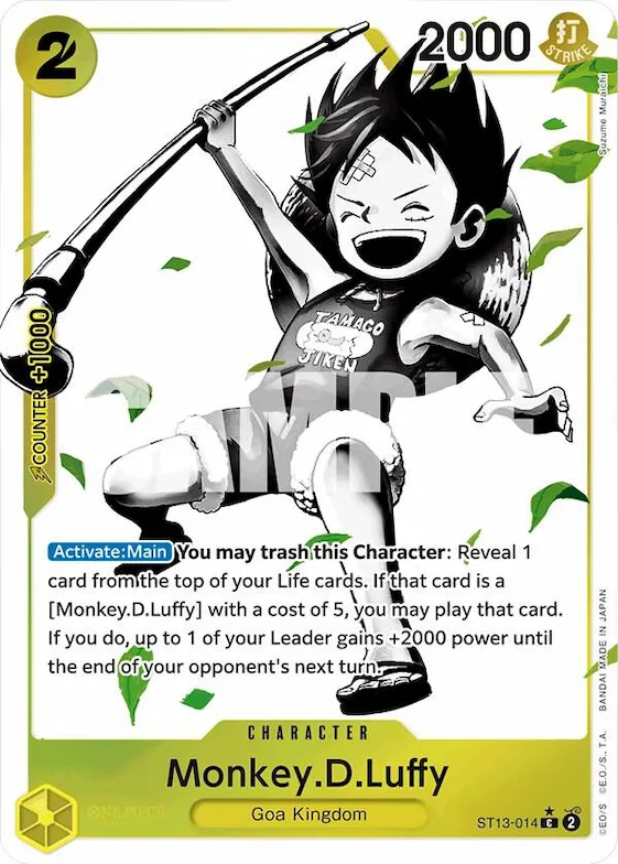 Monkey.D.Luffy (014) (Parallel) #st13-014 – Ultra Deck: The Three Brothers