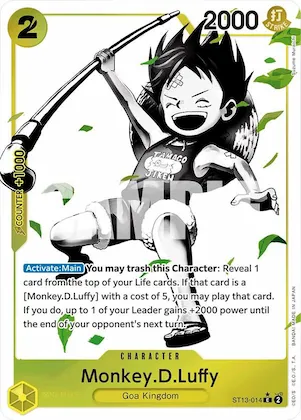 Monkey.D.Luffy (014) (Parallel) #st13-014 – Ultra Deck: The Three Brothers